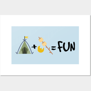 Tent + Smores = Fun Posters and Art